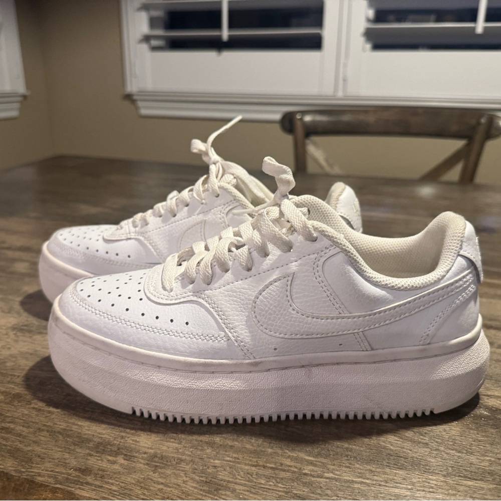 Nike Women’s White Platform Sneakers